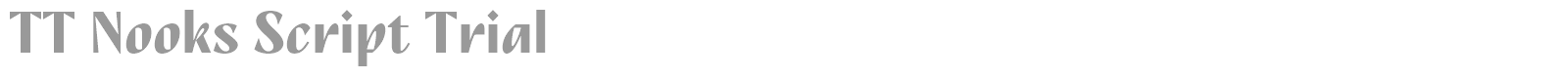 TT Nooks Script font preview